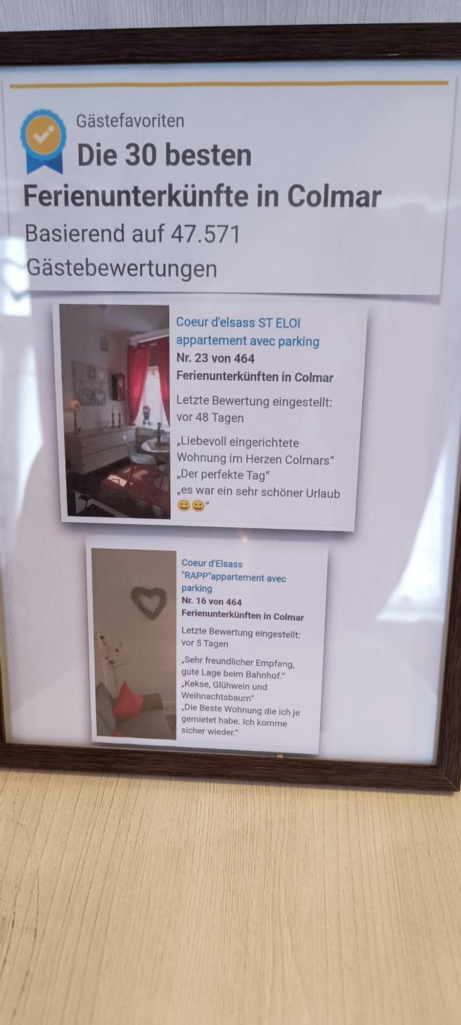 "Coeur D'Elsass St Eloi Centre Ville Avec Parking Colmar Kültér fotó